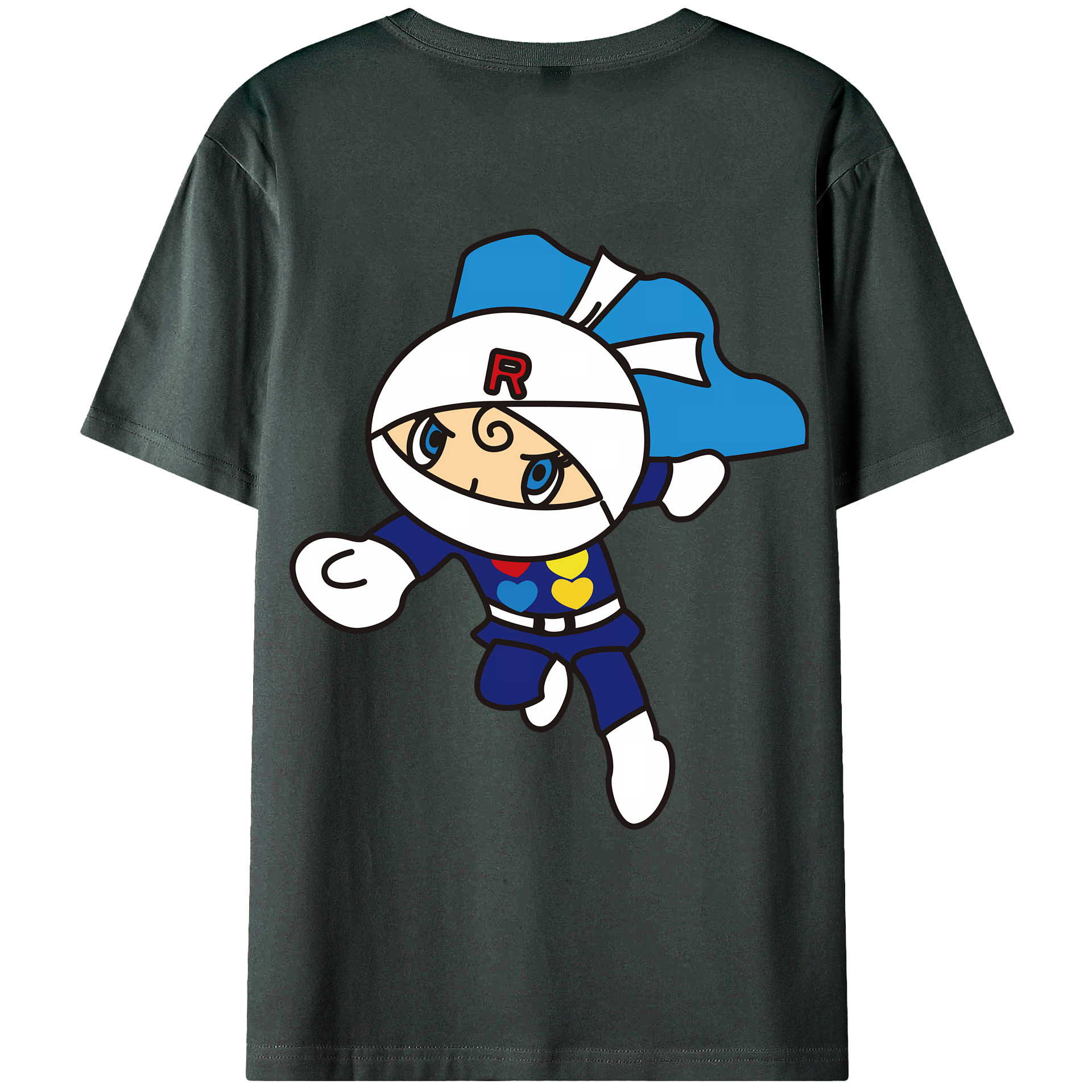 （画像用） アンパンマン Anpanman 綿100％ メンズ半袖Tシャツ（バックプリント） 通気性